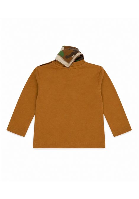 T-shirt con foulard MANUEL RITZ | MR4513CASTAGNA